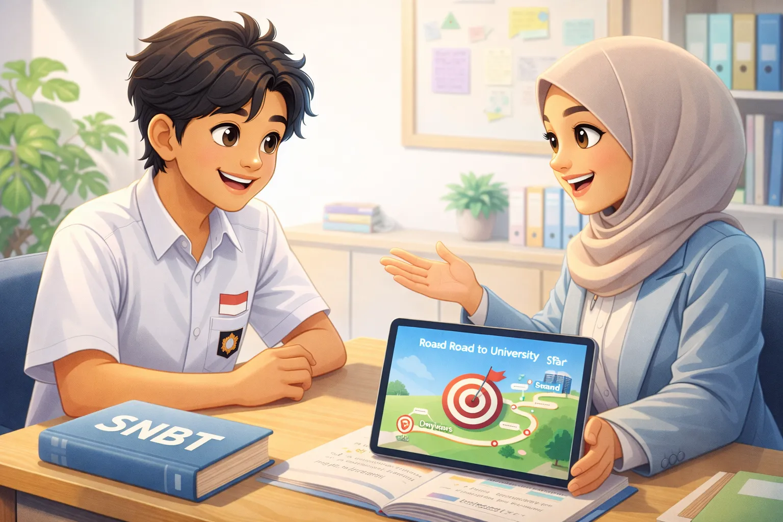Ilustrasi siswa mempersiapkan diri untuk Skor UTBK Kedokteran UNS